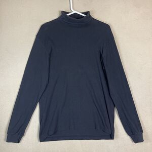 Neil Martin Sweater Mens Large Black Mock Neck Casual‎ Outdoors Casual Adult